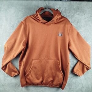Huk Fleece Hoodie Mens Large Clay Heather Pullover Performance Uni-Pocket